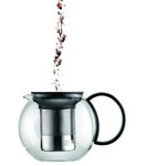 ASSAM - Théiere à piston BODUM   couvercle plastique  filtre en inox  0.5 l