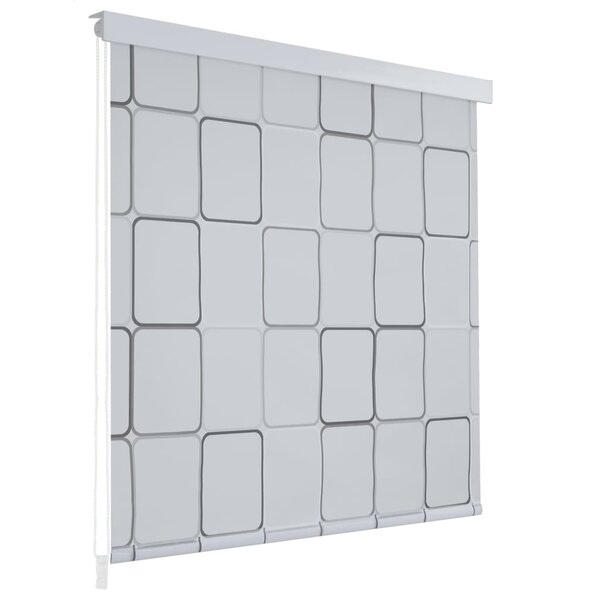 vidaXL Store roulant de douche 80x240 cm Carré