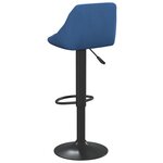 vidaXL Tabourets de bar lot de 2 bleu velours