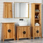 vidaXL Ensemble de meubles de salle de bain 4 Pièces bois de pin massif