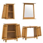 vidaXL Ensemble de meubles de salle de bain 4 Pièces bois de pin massif