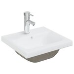 vidaXL Ensemble de meubles de salle de bain Noir Aggloméré