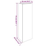 vidaXL Jardinière 30x26x75 cm acier corten