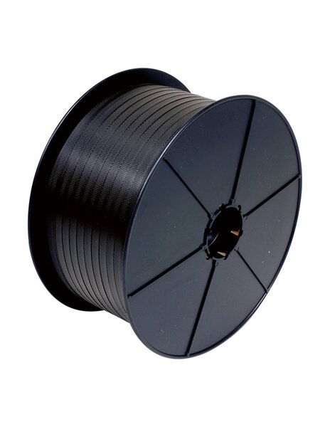 (lot  2 bobines) feuillard polypropylène manuel avec joues plastique 16mmx0 45mmx1500m