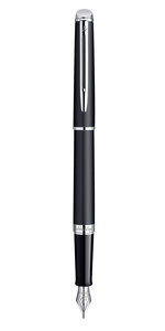 Waterman hemisphere stylo plume  noir mat  plume fine  encre bleue  coffret cadeau