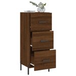 vidaXL Buffet Chêne marron 34 5x34x90 cm Bois d'ingénierie
