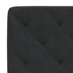 vidaXL Cadre de lit avec LED sans matelas noir 100x200 cm velours