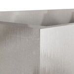 vidaXL Jardinière argenté 62x40x39 cm acier inoxydable
