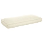 vidaXL Coussin de palette pour siège/dossier Crème 120x50x12 cm Tissu oxford