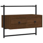 vidaXL Meuble TV mural chêne marron 60 5x30x51 cm bois d'ingénierie