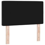 vidaXL Tête de Lit LED Capitonnée en Cristal Noire 80 cm Velours