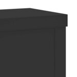 vidaXL Supports pour plantes 2 Pièces noir 10x10x18 cm bois d'ingénierie