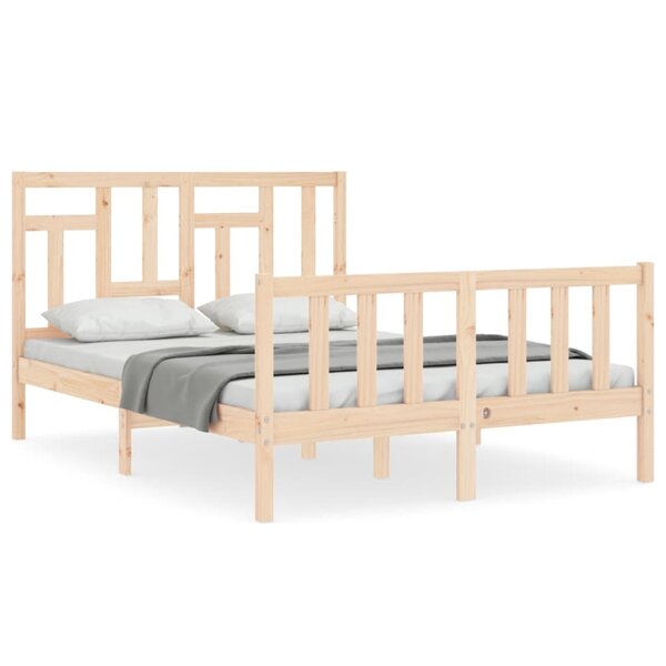 vidaXL Cadre de lit sans matelas bois de pin massif