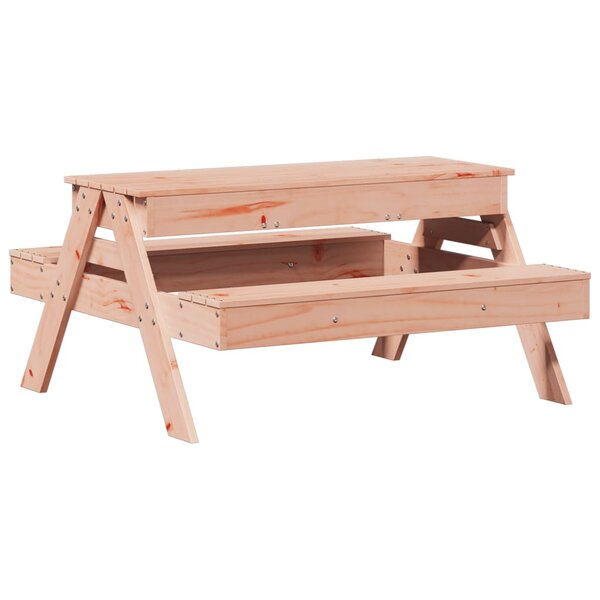vidaXL Table de pique-nique et bac à sable enfants bois massif douglas