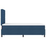 vidaXL Lit à Sommier avec Matelas Bleu 120x200 cm Tissu