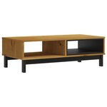 vidaXL Table basse FLAM 100x50x32 5 cm bois de pin massif