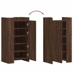 vidaXL Armoire à chaussures chêne marron 52x37 5x100 cm