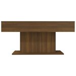 vidaXL Table basse Chêne marron 96x50x45 cm Bois d'ingénierie