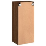 vidaXL Meuble TV mural chêne marron 40 5x30x90 cm bois d'ingénierie