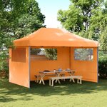 vidaXL Tente de réception pliable escamotable avec 3 parois latérales