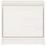 vidaXL Table de chevet Blanc 40x30 5x40 cm Bois de pin massif