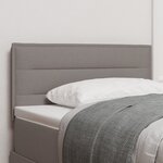vidaXL Tête de lit Design Linéaire Taupe 80 cm Tissu