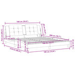 vidaXL Cadre de lit sans matelas gris 180x200 cm similicuir