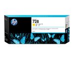 Cartouche Jet d'encre N°728 Jaune HP (300 ml) pour Imprimante traceur HP