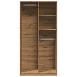 vidaXL Garde-robe chêne artisanal 100x50x200 cm bois d'ingénierie
