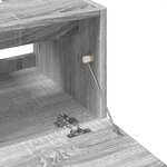 vidaXL Meuble d'évier sonoma gris 40x37x59 cm bois d'ingénierie