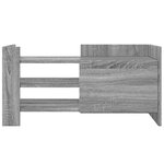 vidaXL Meuble TV sonoma gris 80x35x40 cm bois d'ingénierie