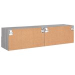 vidaXL Meubles TV muraux 2Pièces sonoma gris 60x30x30cm bois d'ingénierie