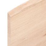 vidaXL Étagère de vasque murale acier et bois de chêne massif