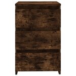 vidaXL Tables de chevet 2Pièces Chêne fumé 40x35x62 5cm Bois d'ingénierie