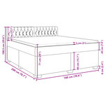 vidaXL Sommier à lattes de lit avec matelas Noir 180x200 cm Tissu