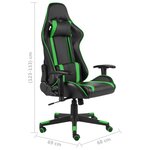 vidaXL Chaise de jeu pivotante Vert PVC