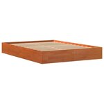 vidaXL Cadre de lit sans matelas cire marron 140x190cm bois pin massif