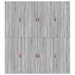 Cadre de lit de rangement vidaXL Gris Sonoma 200x200 cm