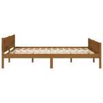 vidaXL Cadre de lit sans matelas pin massif marron miel 160x200 cm