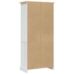 vidaXL Placard Gamme Corona Pin mexicain Blanc 80x40x170 cm