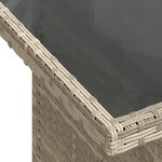 Canapé de Jardin 9 Pièces avec Coussins Gris Clair Poly Rattan