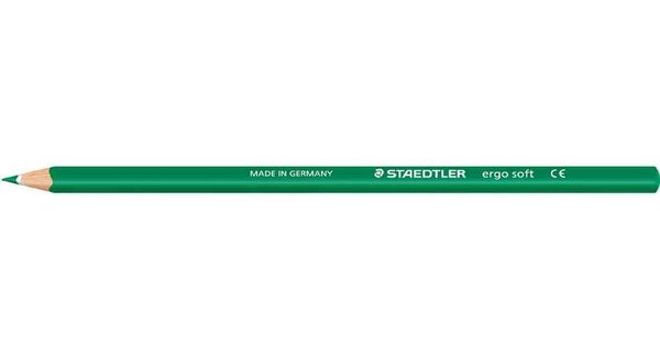 Crayon de couleur ERGOSOFT Triangulaire Mine 3 mm Coloris Vert STAEDTLER