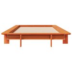 vidaXL Cadre de lit sans matelas cire marron 90x190 cm bois pin massif