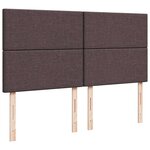 vidaXL Sommier à lattes de lit avec matelas Marron foncé 180x200 cm