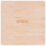 vidaXL Dessus de table carré 70x70x2 5 cm Bois chêne massif non traité