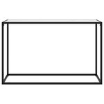 vidaXL Table console Blanc 120x35x75 cm Verre trempé