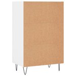 vidaXL Buffet haut blanc 57x35x90 cm bois d'ingénierie