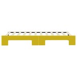 vidaXL Lit de jour avec lit gigogne jaune 80x200 cm velours