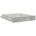 vidaXL Cadre de lit gris béton 200x200 cm