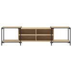 vidaXL Meuble TV chêne sonoma 203x37x50 cm bois d'ingénierie